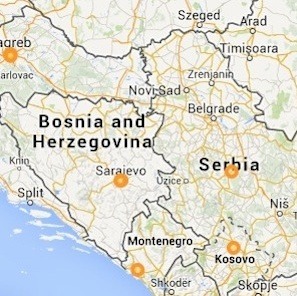 8. mart u regionu – mapa