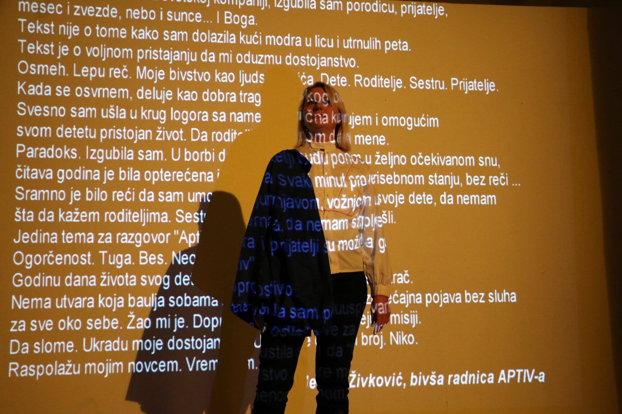 Sanja Krsmanović Tasić u predstavi "Marija Ručara"