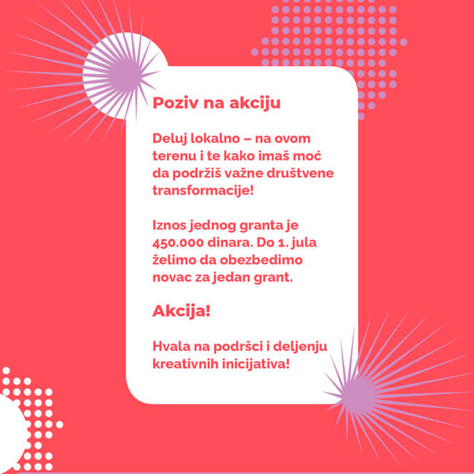 Donatorska akcija: Neustrašivo, kreativno i lokalno!